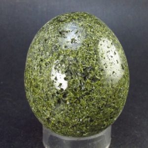 Nice  Rare Epidote Egg From Peru – 2.2" – 186 Grams | Natural genuine stones & crystals in various shapes & sizes. Buy raw cut, tumbled, or polished gemstones for making jewelry or crystal healing energy vibration raising reiki stones. #crystals #gemstones #crystalhealing #crystalsandgemstones #energyhealing #affiliate #ad