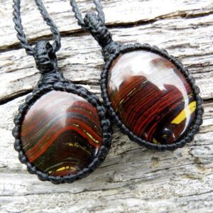Shop Tiger Iron Jewelry! Father's Day gift ideas, Red Tiger Iron necklace set, tiger iron meaning, tiger iron healing properties, tiger iron gemstone,  soulmate gift | Natural genuine Tiger Iron jewelry. Buy crystal jewelry, handmade handcrafted artisan jewelry for women.  Unique handmade gift ideas. #jewelry #beadedjewelry #beadedjewelry #gift #shopping #handmadejewelry #fashion #style #product #jewelry #affiliate #ad
