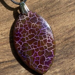 Dragons Vien Fire Agate, and Stainless Steel Healing Stone Necklace with Positive Healing Energy! Dragons Vien Fire Agate, and Stainless Steel Healing Stone Necklace with Positive Healing Energy!