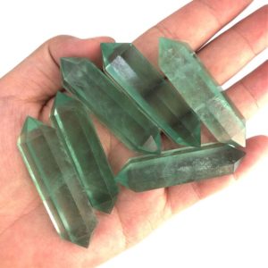 Shop Fluorite Stones & Crystals! Green Fluorite Crystal Wand Double Terminated Points Tower Fluorite Point Obelisk Gemstone Wand Crystal Gifts Bulk Wholesale Healing Crystal | Natural genuine stones & crystals in various shapes & sizes. Buy raw cut, tumbled, or polished gemstones for making jewelry or crystal healing energy vibration raising reiki stones. #crystals #gemstones #crystalhealing #crystalsandgemstones #energyhealing #affiliate #ad