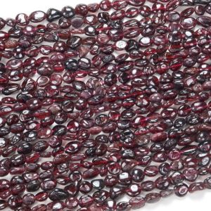 Natural Red Garnet Gemstone Pebble Nugget 6-8MM 8-10MM Loose Beads (D185) | Natural genuine beads Array beads for beading and jewelry making.  #jewelry #beads #beadedjewelry #diyjewelry #jewelrymaking #beadstore #beading #affiliate #ad