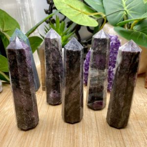 Shop Garnet Points & Wands! Garnet in Astrophyllite tower point obelisk | Natural genuine stones & crystals in various shapes & sizes. Buy raw cut, tumbled, or polished gemstones for making jewelry or crystal healing energy vibration raising reiki stones. #crystals #gemstones #crystalhealing #crystalsandgemstones #energyhealing #affiliate #ad