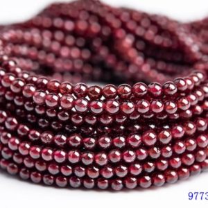 Natural Red Garnet Gemstone Grade AA Round 3-4mm 4-5mm 5mm 5-6mm Loose Beads | Natural genuine round Garnet beads for beading and jewelry making.  #jewelry #beads #beadedjewelry #diyjewelry #jewelrymaking #beadstore #beading #affiliate #ad