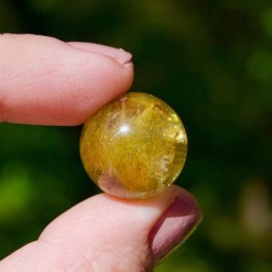 Shop Rutilated Quartz Shapes! Gold Rutilated Quartz Sphere | Collection Quality Gem | Natural genuine stones & crystals in various shapes & sizes. Buy raw cut, tumbled, or polished gemstones for making jewelry or crystal healing energy vibration raising reiki stones. #crystals #gemstones #crystalhealing #crystalsandgemstones #energyhealing #affiliate #ad