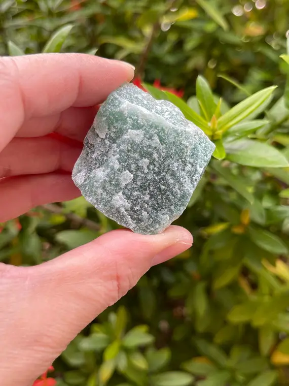 Green Aventurine Raw Natural Stone, 1.5 - 2 Inch Rough Green Aventurine Gemstone, Green Quartz Crystals, Pick How Many