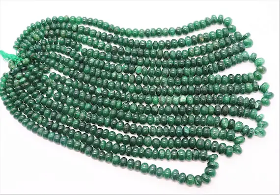 Natural Green Aventurine Smooth Rondelle Beads Aaa Aventurine Gemstone Beads Green Aventurine Rondelle Shape Beads Wholesale Price Beads