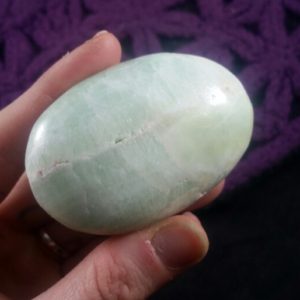 Pistachio Green Calcite Palmstone Crystals Magick Stones New Find Starseed polished Afghanistan Caribbean calcite