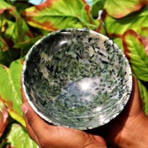 Green Tourmaline Crystal Altar Bowl, Large 160MM Healing Meditation Singing Bowl, Natural Stone Energy Gift | Natural genuine stones & crystals in various shapes & sizes. Buy raw cut, tumbled, or polished gemstones for making jewelry or crystal healing energy vibration raising reiki stones. #crystals #gemstones #crystalhealing #crystalsandgemstones #energyhealing #affiliate #ad