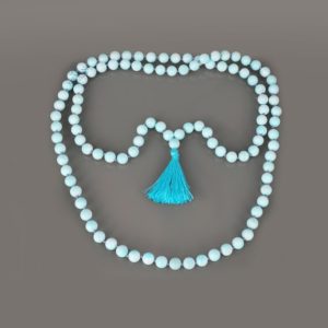 Natural Hemimorphite 108 Beads Mala Necklace, 8mm Hemimorphite  Beads, Hand knotted Beads Tassel Necklace Meditation Mala Wrap Mala Necklace | Natural genuine Gemstone necklaces. Buy crystal jewelry, handmade handcrafted artisan jewelry for women.  Unique handmade gift ideas. #jewelry #beadednecklaces #beadedjewelry #gift #shopping #handmadejewelry #fashion #style #product #necklaces #affiliate #ad