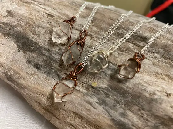 Herkimer Diamond Point Necklaces