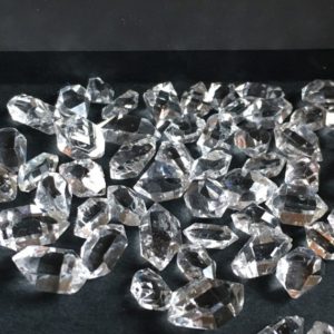 Herkimer diamond quartz crystals , 6 to 7 mm | Natural genuine stones & crystals in various shapes & sizes. Buy raw cut, tumbled, or polished gemstones for making jewelry or crystal healing energy vibration raising reiki stones. #crystals #gemstones #crystalhealing #crystalsandgemstones #energyhealing #affiliate #ad