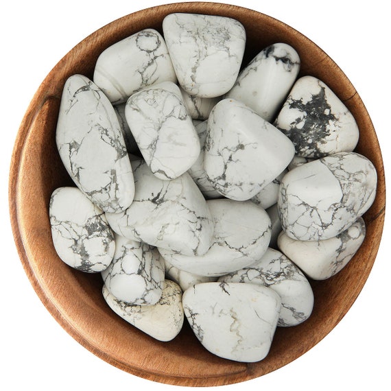 1 Howlite - Ethically Sourced Tumbled Stone