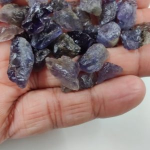 Shop Raw & Rough Iolite Stones! 5 Pieces, Iolite Rough, African iolite, crystal raw, Beautiful Iolite Stones, Iolite ,Iolite Raw Minerals Natural Iolite,8-10mm | Natural genuine stones & crystals in various shapes & sizes. Buy raw cut, tumbled, or polished gemstones for making jewelry or crystal healing energy vibration raising reiki stones. #crystals #gemstones #crystalhealing #crystalsandgemstones #energyhealing #affiliate #ad