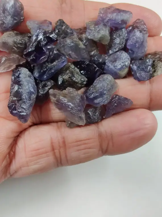 5 Pieces, Iolite Rough, African Iolite, Crystal Raw, Beautiful Iolite Stones, Iolite ,iolite Raw Minerals Natural Iolite,8-10mm