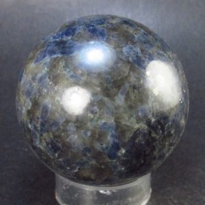 Rare Iolite Cordierite Sphere from Tanzania – 219 Grams – 2.2" | Natural genuine stones & crystals in various shapes & sizes. Buy raw cut, tumbled, or polished gemstones for making jewelry or crystal healing energy vibration raising reiki stones. #crystals #gemstones #crystalhealing #crystalsandgemstones #energyhealing #affiliate #ad