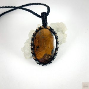 Shop Tiger Iron Jewelry! Iron Tiger Eye Macrame Pendant – iron tiger's eye – Handmade Macrame Jewelry – tiger's eye necklace – solar plexus stone – tiger eye jewelry | Natural genuine Tiger Iron jewelry. Buy crystal jewelry, handmade handcrafted artisan jewelry for women.  Unique handmade gift ideas. #jewelry #beadedjewelry #beadedjewelry #gift #shopping #handmadejewelry #fashion #style #product #jewelry #affiliate #ad