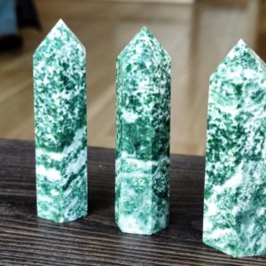 Jade Tower Point Natural Green Jade Crystal Tower Point Qinghai Jade Tower Gemstone Point Wand Healing Crystal Wholesale | Natural genuine stones & crystals in various shapes & sizes. Buy raw cut, tumbled, or polished gemstones for making jewelry or crystal healing energy vibration raising reiki stones. #crystals #gemstones #crystalhealing #crystalsandgemstones #energyhealing #affiliate #ad