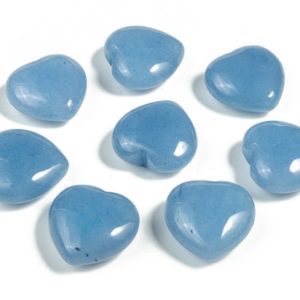 Blue Jade Heart Gemstone – Heart Blue Gemstone – Blue Loose Gemstone – Blue Jade Heart Stone–Natural Blue Crystal – 2.5cm – HE1111 | Natural genuine stones & crystals in various shapes & sizes. Buy raw cut, tumbled, or polished gemstones for making jewelry or crystal healing energy vibration raising reiki stones. #crystals #gemstones #crystalhealing #crystalsandgemstones #energyhealing #affiliate #ad