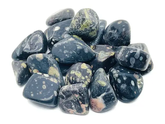 Plum Blossom Jade Tumbled Stone – Crystal Jade – Healing Stone - Tu1180