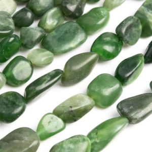Shop Jasper Chip & Nugget Beads! Genuine Natural Jasper Gemstone Beads 8-10MM Green Pebble Nugget AA Quality Loose Beads (108042) | Natural genuine chip Jasper beads for beading and jewelry making.  #jewelry #beads #beadedjewelry #diyjewelry #jewelrymaking #beadstore #beading #affiliate #ad