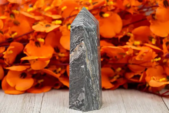 Large Picasso Jasper Crystal Tower