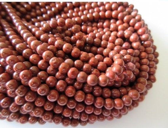 13.5 Inch Strand 4mm Wholesale Round Shaped Jasper Smooth Beads, Sold As 5 Strand/50 Strands, Gds490