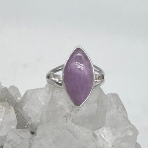 Shop Kunzite Rings! Kunzite  Ring, Size 6 1/2 | Natural genuine Kunzite rings, simple unique handcrafted gemstone rings. #rings #jewelry #shopping #gift #handmade #fashion #style #affiliate #ad
