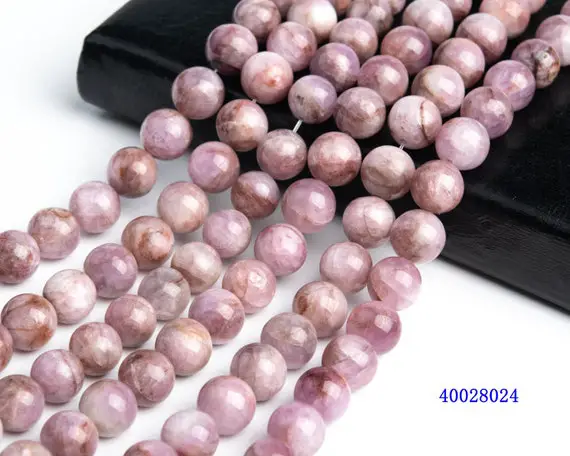 Natural Purple Pink Kunzite Gemstone Grade A+ Round 9-10mm 10-11mm 12mm Loose Beads
