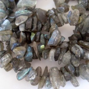 Shop Labradorite Chip & Nugget Beads! Labradorite Chips, Gemstone Chips, Labradorite Stone, 34 Inch Strand, Approx 5mm To 7mm | Natural genuine chip Labradorite beads for beading and jewelry making.  #jewelry #beads #beadedjewelry #diyjewelry #jewelrymaking #beadstore #beading #affiliate #ad
