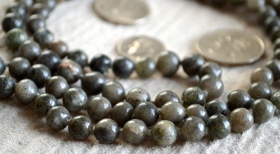 6-7mm Labradorite Prayer Beads Hand Knotted Japa Mala Necklace - Karma Nirvana Meditation Awakening Chakra Kundalini Rosary 108+1 Beads
