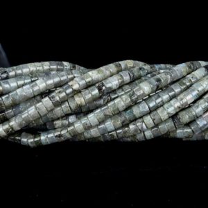 Shop Labradorite Bead Shapes! 4X2MM Labradorite Gemstone Heishi Discs beads Loose Beads (P15) | Natural genuine other-shape Labradorite beads for beading and jewelry making.  #jewelry #beads #beadedjewelry #diyjewelry #jewelrymaking #beadstore #beading #affiliate #ad
