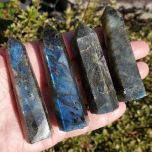 Shop Labradorite Points & Wands! Labradorite Polished Points – Polished Points – Labradorite Stone – Transformation Stone – Balancing Stone -Grounding Stone -Aura Protection | Natural genuine stones & crystals in various shapes & sizes. Buy raw cut, tumbled, or polished gemstones for making jewelry or crystal healing energy vibration raising reiki stones. #crystals #gemstones #crystalhealing #crystalsandgemstones #energyhealing #affiliate #ad