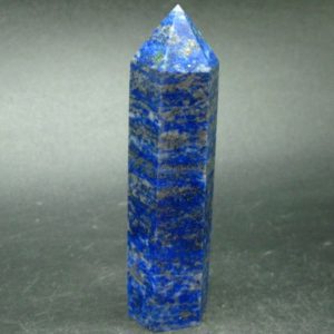 Shop Lapis Lazuli Points & Wands! Beautiful Blue Lapis Lazuli Obelisk from Afghanistan – 3.5" | Natural genuine stones & crystals in various shapes & sizes. Buy raw cut, tumbled, or polished gemstones for making jewelry or crystal healing energy vibration raising reiki stones. #crystals #gemstones #crystalhealing #crystalsandgemstones #energyhealing #affiliate #ad