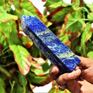 Shop Lapis Lazuli Points & Wands! Small 155MM Egyptian 4 Faceted Natural Blue Lapis Lazuli Healing Metaphysical Power Obelisk Tower | Natural genuine stones & crystals in various shapes & sizes. Buy raw cut, tumbled, or polished gemstones for making jewelry or crystal healing energy vibration raising reiki stones. #crystals #gemstones #crystalhealing #crystalsandgemstones #energyhealing #affiliate #ad