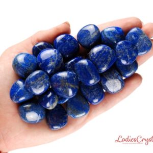 Shop Tumbled Lapis Lazuli Crystals & Pocket Stones! Lapis Lazuli Tumbled Stone, Lapis Lazuli, Tumbled Stones, Crystals, Stones, Gifts, Rocks, Gems, Gemstones, Zodiac Crystals, Healing Crystals | Natural genuine stones & crystals in various shapes & sizes. Buy raw cut, tumbled, or polished gemstones for making jewelry or crystal healing energy vibration raising reiki stones. #crystals #gemstones #crystalhealing #crystalsandgemstones #energyhealing #affiliate #ad