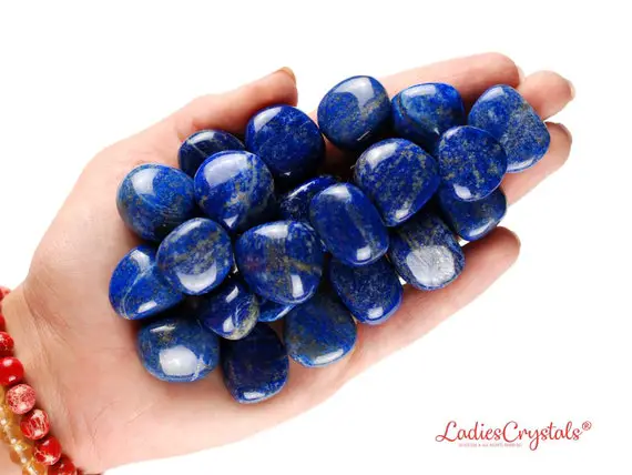 Lapis Lazuli Tumbled Stone, Lapis Lazuli, Tumbled Stones, Crystals, Stones, Gifts, Rocks, Gems, Gemstones, Zodiac Crystals, Healing Crystals
