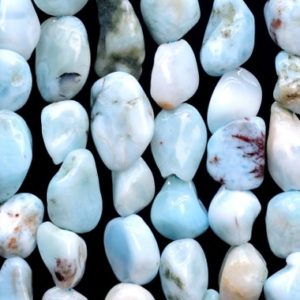 Genuine Natural Dominica Larimar Gemstone Beads 6-8MM Light Blue Pebble Nugget A Quality Loose Beads (108468) | Natural genuine beads Array beads for beading and jewelry making.  #jewelry #beads #beadedjewelry #diyjewelry #jewelrymaking #beadstore #beading #affiliate #ad