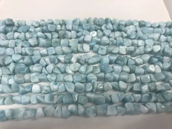 Natural Blue Larimar 4-5mm Nugget Freeshape Gradea Genuine Gemstone Beads 15inch Jewelry Supply Bracelet Necklace Material Support Wholesale