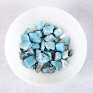 Shop Larimar Shapes! 33g Larimar Crystal Pebbles | High Quality Larimar Chips | Natural genuine stones & crystals in various shapes & sizes. Buy raw cut, tumbled, or polished gemstones for making jewelry or crystal healing energy vibration raising reiki stones. #crystals #gemstones #crystalhealing #crystalsandgemstones #energyhealing #affiliate #ad