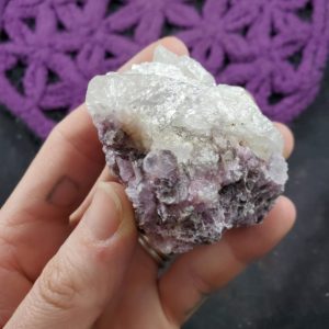 Lepidolite in Quartz Raw Crystal Rough Stones Brazil Purple Mica Lithium Smokey Quartz | Natural genuine stones & crystals in various shapes & sizes. Buy raw cut, tumbled, or polished gemstones for making jewelry or crystal healing energy vibration raising reiki stones. #crystals #gemstones #crystalhealing #crystalsandgemstones #energyhealing #affiliate #ad