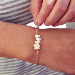 Shop Magnesite Jewelry! Magnesite Bracelet | Nugget Bead Bracelet | Chakra Bracelet | Natural Chip Bracelet | Natural genuine Magnesite jewelry. Buy crystal jewelry, handmade handcrafted artisan jewelry for women.  Unique handmade gift ideas. #jewelry #beadedjewelry #beadedjewelry #gift #shopping #handmadejewelry #fashion #style #product #jewelry #affiliate #ad