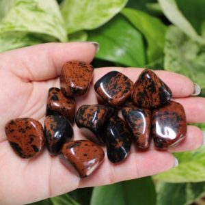 Shop Tumbled Obsidian Crystals & Pocket Stones! Mahogany Obsidian Tumbled Stone, Mexican Red Obsidian Pocket Stone | Natural genuine stones & crystals in various shapes & sizes. Buy raw cut, tumbled, or polished gemstones for making jewelry or crystal healing energy vibration raising reiki stones. #crystals #gemstones #crystalhealing #crystalsandgemstones #energyhealing #affiliate #ad