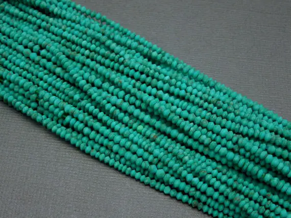 Malachite Heishi Beads Rondelle 3mm Bead - 1 Strand (s39b9b-01)
