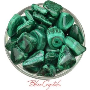 1 XL MALACHITE Tumbled Stone for Memory Health Reiki #ML04 | Natural genuine stones & crystals in various shapes & sizes. Buy raw cut, tumbled, or polished gemstones for making jewelry or crystal healing energy vibration raising reiki stones. #crystals #gemstones #crystalhealing #crystalsandgemstones #energyhealing #affiliate #ad