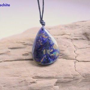 Shop Azurite Necklaces! Men's necklace, Azurite necklace, Azurite Malachite, soothing, blossoming, azurite, men's accessory, gift for him, jewelry, stone | Natural genuine Azurite necklaces. Buy crystal jewelry, handmade handcrafted artisan jewelry for women.  Unique handmade gift ideas. #jewelry #beadednecklaces #beadedjewelry #gift #shopping #handmadejewelry #fashion #style #product #necklaces #affiliate #ad