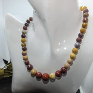 Shop Mookaite Jasper Necklaces! Mookaite jasper bead necklace (self-confidence / Stress) | Natural genuine Mookaite Jasper necklaces. Buy crystal jewelry, handmade handcrafted artisan jewelry for women.  Unique handmade gift ideas. #jewelry #beadednecklaces #beadedjewelry #gift #shopping #handmadejewelry #fashion #style #product #necklaces #affiliate #ad