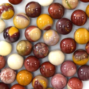 Shop Mookaite Jasper Round Beads! Natural Mookaite Round Beads Gemstone 15" Strand mookite 4mm 6mm 8mm 10mm 12mm | Natural genuine round Mookaite Jasper beads for beading and jewelry making.  #jewelry #beads #beadedjewelry #diyjewelry #jewelrymaking #beadstore #beading #affiliate #ad