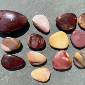 Shop Mookaite Jasper Shapes! Mookaite Palm Stone, you choose | Natural genuine stones & crystals in various shapes & sizes. Buy raw cut, tumbled, or polished gemstones for making jewelry or crystal healing energy vibration raising reiki stones. #crystals #gemstones #crystalhealing #crystalsandgemstones #energyhealing #affiliate #ad
