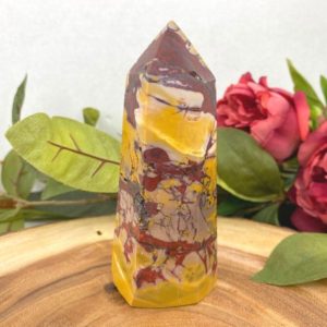 Shop Mookaite Jasper Points & Wands! Mookaite Tower – Mookaite Generator – Natural Mookaite Point – 5" Mookaite Jasper Tower – Large Mookaite Jasper Tower – Mookaite Obelisk | Natural genuine stones & crystals in various shapes & sizes. Buy raw cut, tumbled, or polished gemstones for making jewelry or crystal healing energy vibration raising reiki stones. #crystals #gemstones #crystalhealing #crystalsandgemstones #energyhealing #affiliate #ad
