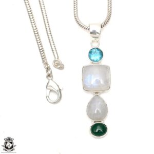 Moonstone Energy Healing Necklace • Crystal Healing Necklace • Minimalist Necklace P6543 | Natural genuine Gemstone pendants. Buy crystal jewelry, handmade handcrafted artisan jewelry for women.  Unique handmade gift ideas. #jewelry #beadedpendants #beadedjewelry #gift #shopping #handmadejewelry #fashion #style #product #pendants #affiliate #ad